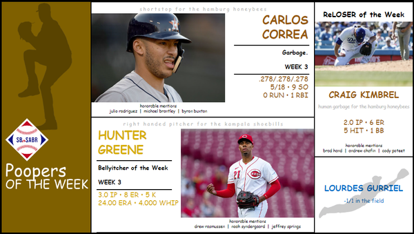 SBaSABR Poopers of the Week - Week 03